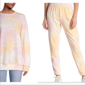 WILDFOX Cotton Candy Knox Tie Dye Sweats Set